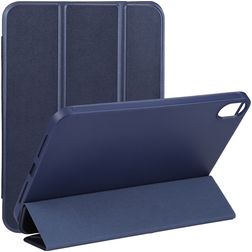 Mobigear Tri-Fold Gel iPad Mini 7 (2024) Hoes TPU,Kunstleer Bookcase - Donkerblauw