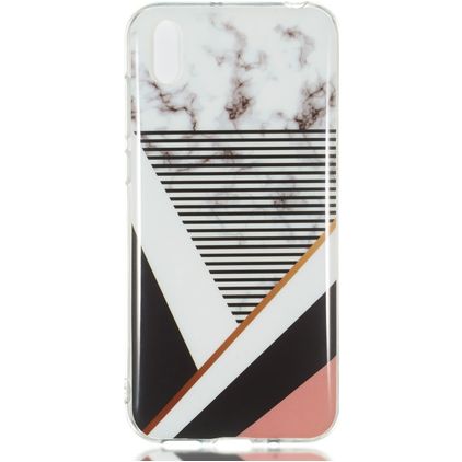Mobigear Marble Huawei Y5 (2019) Hoesje Flexibel TPU Backcover - Stripes