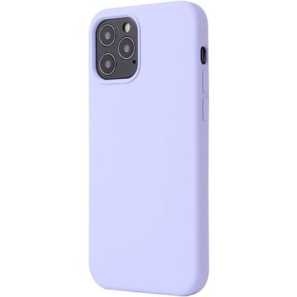 Mobigear Rubber Touch iPhone 12 Mini Siliconen Hoesje Backcover - Paars