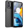 Mobigear Groove Motorola Moto E32 Hoesje Flexibel TPU Backcover - Zwart