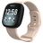 Mobigear Sport Dual Siliconen Fitbit Sense Bandje Druksluiting - Sand Pink