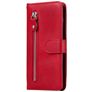 Mobigear Zipper Xiaomi Mi Note 10 Lite Hoesje Bookcase Portemonnee - Rood