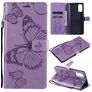 Mobigear Butterfly OPPO Reno 4 Hoesje Bookcase Portemonnee - Paars