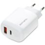 4Smarts DoublePort Dual USB / USB-C Quick Charge 3 30W - Wit