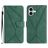 Mobigear Stitch iPhone 17 Hoesje Bookcase Portemonnee - Groen