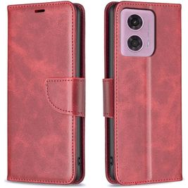 Mobigear Excellent Motorola Moto G24 Hoesje Bookcase Portemonnee - Rood