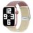Mobigear Braided Dual Nylon Apple Watch Bandje Klemsluiting - 49/46/45/44 mm - Paars / Sterrenlicht