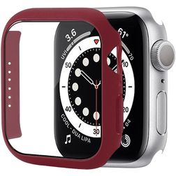 Mobigear Colors Apple Watch - 45 mm Hardcase Hoesje - Bordeaux Rood