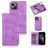 Mobigear Wallet iPhone 13 Hoesje Uitneembare 2in1 Bookcase Portemonnee - Paars
