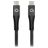 Mobilize Strong Nylon USB-C naar USB-C Kabel 1 Meter - Zwart