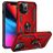 Mobigear Armor Ring iPhone 14 Pro Max Hoesje Hardcase Backcover Shockproof met Ringhouder - Rood
