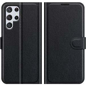 Mobigear Classic Samsung Galaxy S22 Ultra Hoesje Bookcase Portemonnee - Zwart