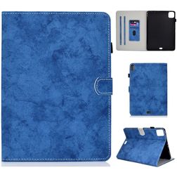 Mobigear Folio iPad Air 4 (2020) Hoes Bookcase + Stylus Houder - Marmer Blauw