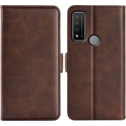 Mobigear Slim Magnet TCL 20 R 5G Hoesje Bookcase Portemonnee - Bruin