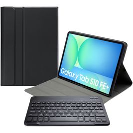 Mobilize Detachable Bluetooth Keyboard Samsung Galaxy Tab S10 FE Plus Hoes AZERTY Bluetooth Toetsenbord Bookcase - Zwart