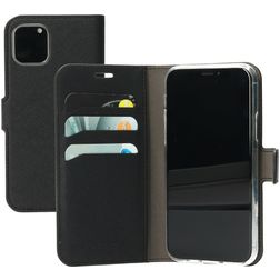 Mobiparts Saffiano Wallet iPhone 11 Pro Hoesje Bookcase Portemonnee - Zwart
