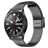 Mobigear Seven Bead Stalen Smartwatch Bandje Klemsluiting - 20 mm - Zwart