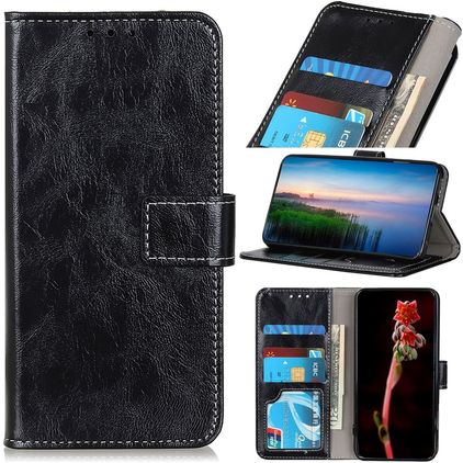 Mobigear Basic Samsung Galaxy M33 Hoesje Bookcase Portemonnee - Zwart