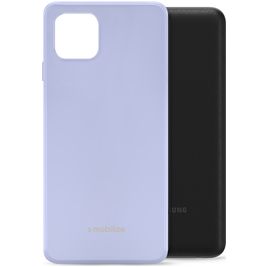 Mobilize Rubber Gelly Samsung Galaxy A03 Hoesje Flexibel TPU Backcover - Pastel Purple