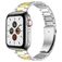 Mobigear Lissabon Stalen Apple Watch Bandje Vouwsluiting - 49/46/45/44 mm - Goud / Zilver