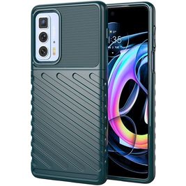 Mobigear Groove Motorola Edge 20 Hoesje Flexibel TPU Backcover - Groen