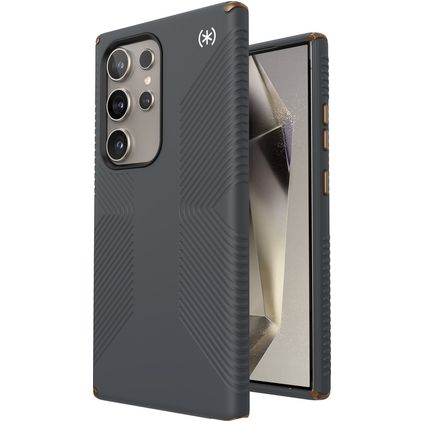 Speck Presidio2 Grip Samsung Galaxy S24 Ultra Hoesje Hardcase Backcover Shockproof - Charcoal Grey