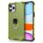 Mobigear Honeycomb Ring iPhone 12 Pro Max Hoesje Hardcase Backcover Shockproof met Ringhouder - Groen