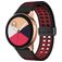 Mobigear Sport Plus Mag Siliconen Smartwatch Bandje Magneetsluiting - Universeel 20 mm aansluiting - Zwart / Rood
