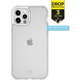 ITSkins HybridFrost Doorzichtig iPhone 12 Pro Max Hoesje Hardcase Backcover Shockproof - Transparant
