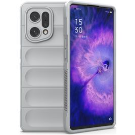 Mobigear Bumpy OPPO Find X5 Hoesje Flexibel TPU Backcover - Grijs Mobigear Bumpy OPPO Find X5 Hoesje Flexibel TPU Backcover - Grijs