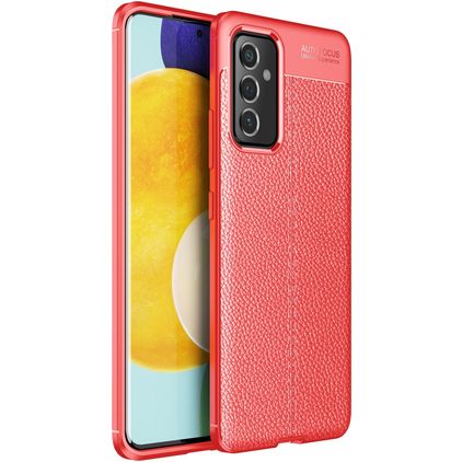 Mobigear Luxury Samsung Galaxy A82 5G Hoesje Flexibel TPU Backcover - Rood