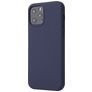Mobigear Rubber Touch iPhone 12 Pro Siliconen Hoesje Backcover - Donkerblauw
