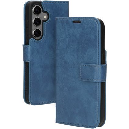 Mobiparts Classic Wallet Samsung Galaxy S24 Hoesje Bookcase Portemonnee - Steel Blue