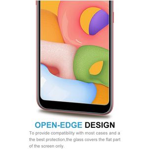 Mobigear Samsung Galaxy A01 Glazen Screenprotector - Case Friendly