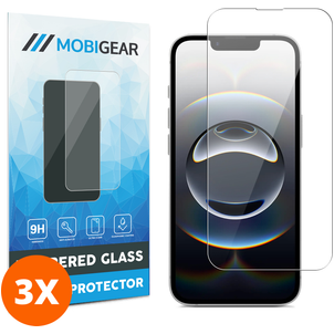 Mobigear iPhone 17e Glazen Screenprotector - Case Friendly (3-Pack)
