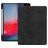Mobigear Tri-Fold Gel iPad Pro 12.9 Inch (2018) Hoes TPU,Kunstleer Bookcase + Stylus Houder - Zwart