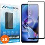Mobigear Premium Motorola Moto G54 Glazen Screenprotector - Case Friendly - Zwart (3-Pack)