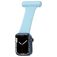Mobigear Clip Verpleegkundige Apple Watch Bandje Speld - 49/46/45/44 mm - Babyblauw