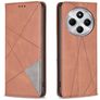 Mobigear Rhombus Slim Xiaomi Redmi 14C Hoesje Bookcase - Bruin