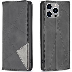 Mobigear Rhombus Slim iPhone 15 Pro Max Hoesje Bookcase - Zwart