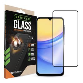 Striker Xtreme Impact Samsung Galaxy A15 Glazen Screenprotector - Case Friendly