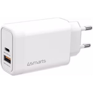 4Smarts VoltPlug Dual USB / USB-C Power Delivery 45W - Wit