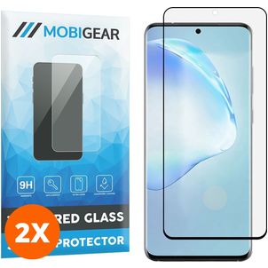 Mobigear Curved Samsung Galaxy S20 Glazen Screenprotector - Case Friendly - Zwart (2-Pack)