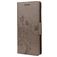 Mobigear Flowers Samsung Galaxy A33 Hoesje Bookcase Portemonnee - Grijs