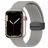 Mobigear Sport Mag Siliconen Apple Watch Bandje Magneetsluiting - 42/41/40/38 mm - Grijs