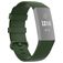 Mobigear Cross Siliconen Fitbit Charge 4 Bandje Gespsluiting - Groen