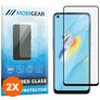 Mobigear Premium OPPO A74 5G Glazen Screenprotector - Case Friendly - Zwart (2-Pack)