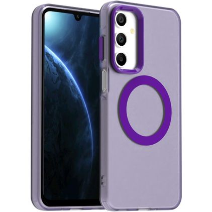 Mobigear Shockproof Samsung Galaxy A16 MagSafe Hoesje Hardcase Backcover - Paars