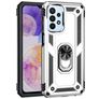 Mobigear Armor Ring Samsung Galaxy A23 Hoesje Hardcase Backcover Shockproof met Ringhouder - Zilver