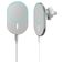 Mobigear Round MagSafe Telefoonhouder Auto Ventilatierooster Magnetisch Universeel - Wit